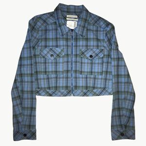 Urban Outfitters Cropped Plaid Jacket